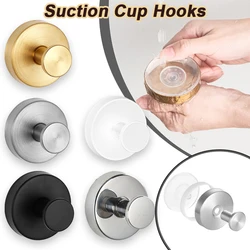 Metal Suction Cup Hook Strong Vacuum Bathroom Suction Cup Hooks Waterproof Towel Holder Stainless Steel Reusable Wall Hanger