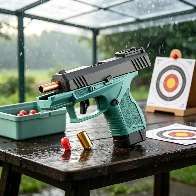 Mini Gx4 Pocket Hand Blaster Continuous Shell Throwing Educational Toy Model EVA Soft Dart BlowBack Airsoft Small Pistol
