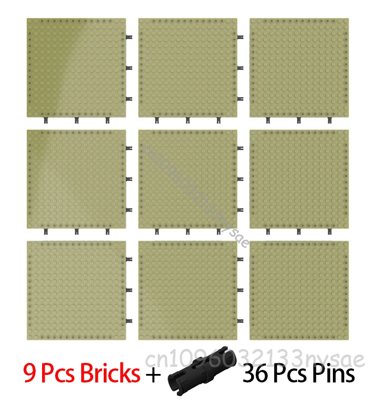 Groothandel 6-20 Stuks 16x16 Pixel Art Bouwsteen Grondplaat 65803 Compatibel met 98138 Kleine Deeltjes Bricks DIY Speelgoed Gratis Pins