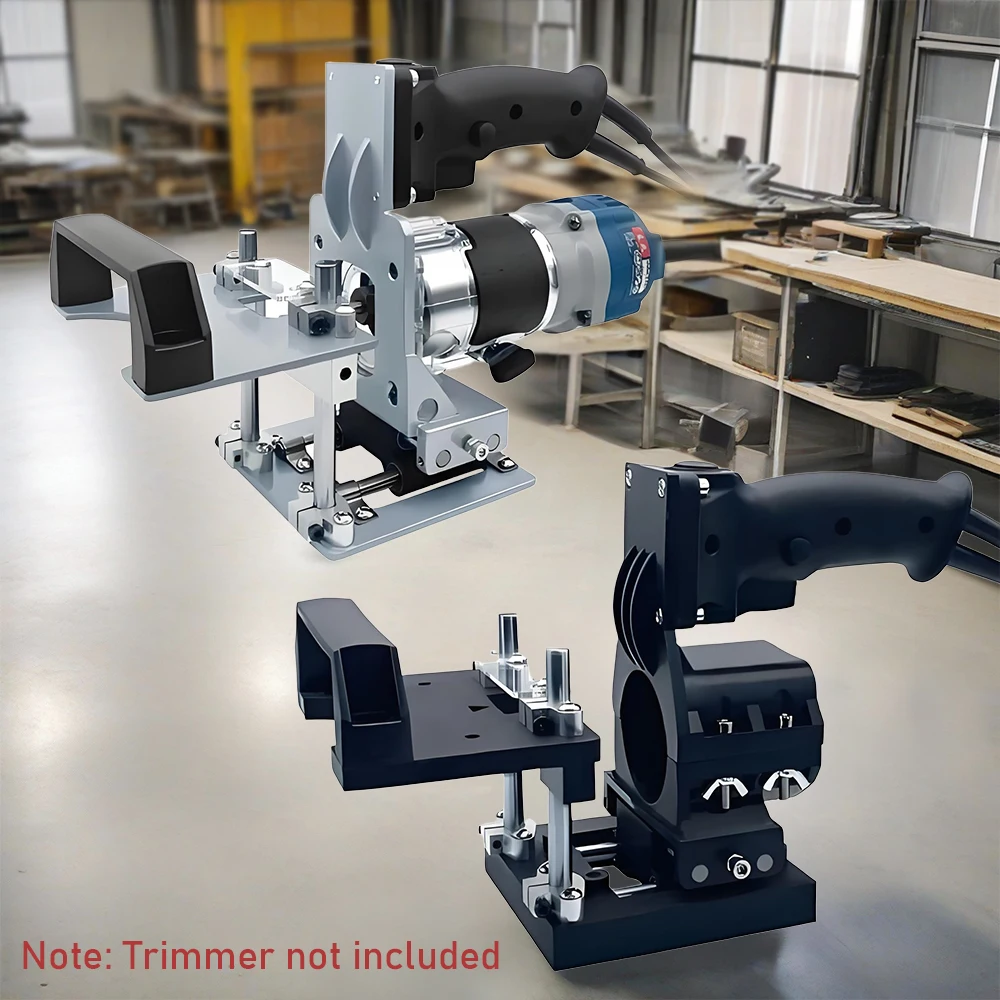 

Мини-стойка для канавочного станка 2-в-1, портативная подставка, деревообрабатывающая форма, триммер, фрезерный станок, соединение фрезы, держатель позиционирования