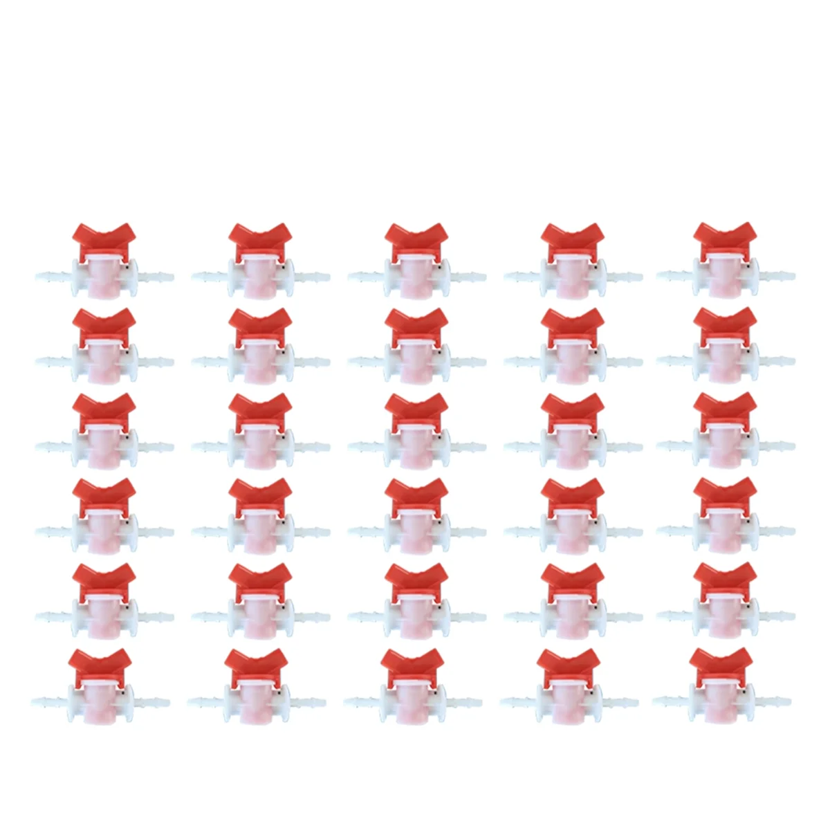 

Hot 30PCS Drip Irrigation Switch Valve, Barbed Hose ID Ball Valve for Drip Irrigation Hoses Agricultura Garden K06-06