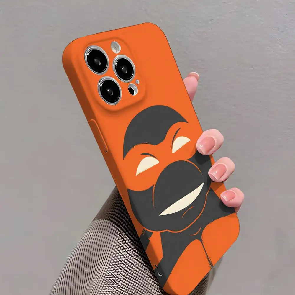 Anime N-Ninja Coole T-Turtles Handyhülle für iPhone 17 16 15 14 13 12 11 Plus Pro Max Mini – Robuste, personalisierte All-inclusive-Hülle
