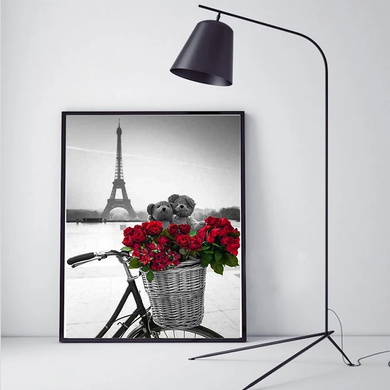Nabi Diamond Painting Black White 5D DIY Full Square Diamond Embroidery Sale Landscape Acrylic Picture Home Decoration