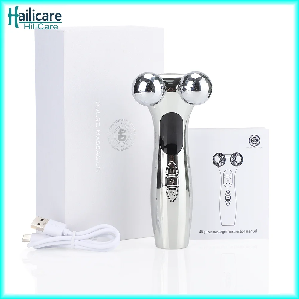 

Electric Facial Micro-current Beauty Instrument Face Lifting Roller Massager Skin Tighten Massage Beauty Devices USB Charging