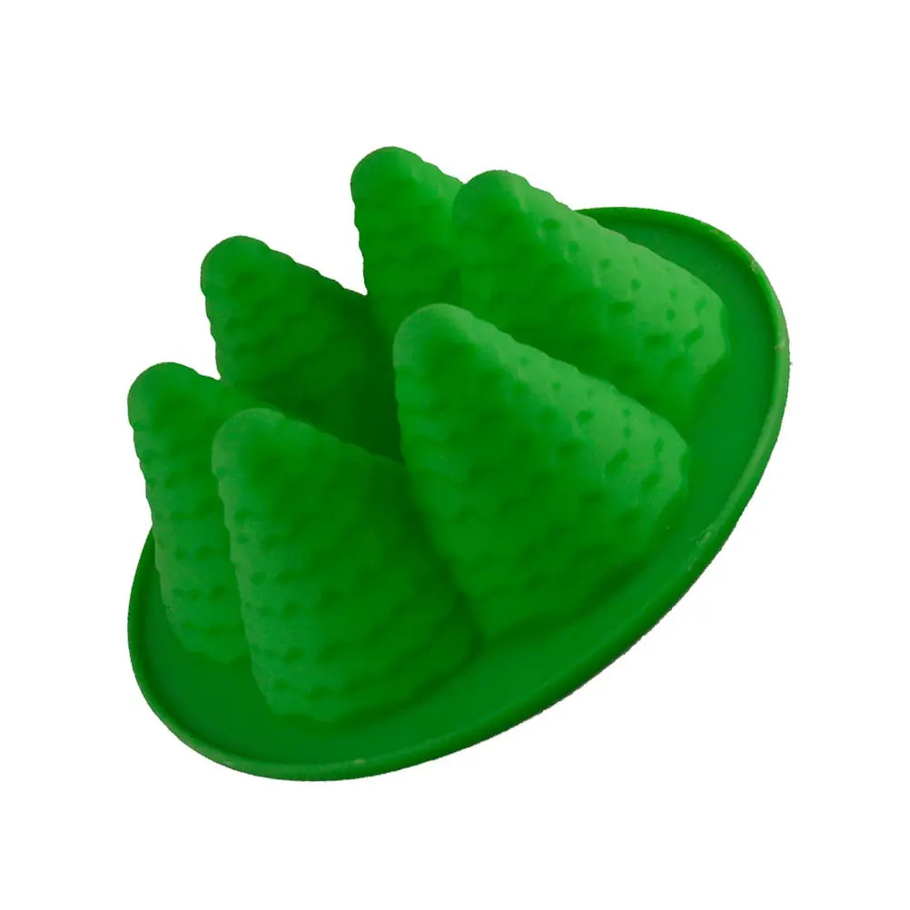 3D Christmas Tree Cake Stencil Set Premium Food-Grade Silicone Baking Mold for Cakes Cupcakes Fondant Decorating Spray Template