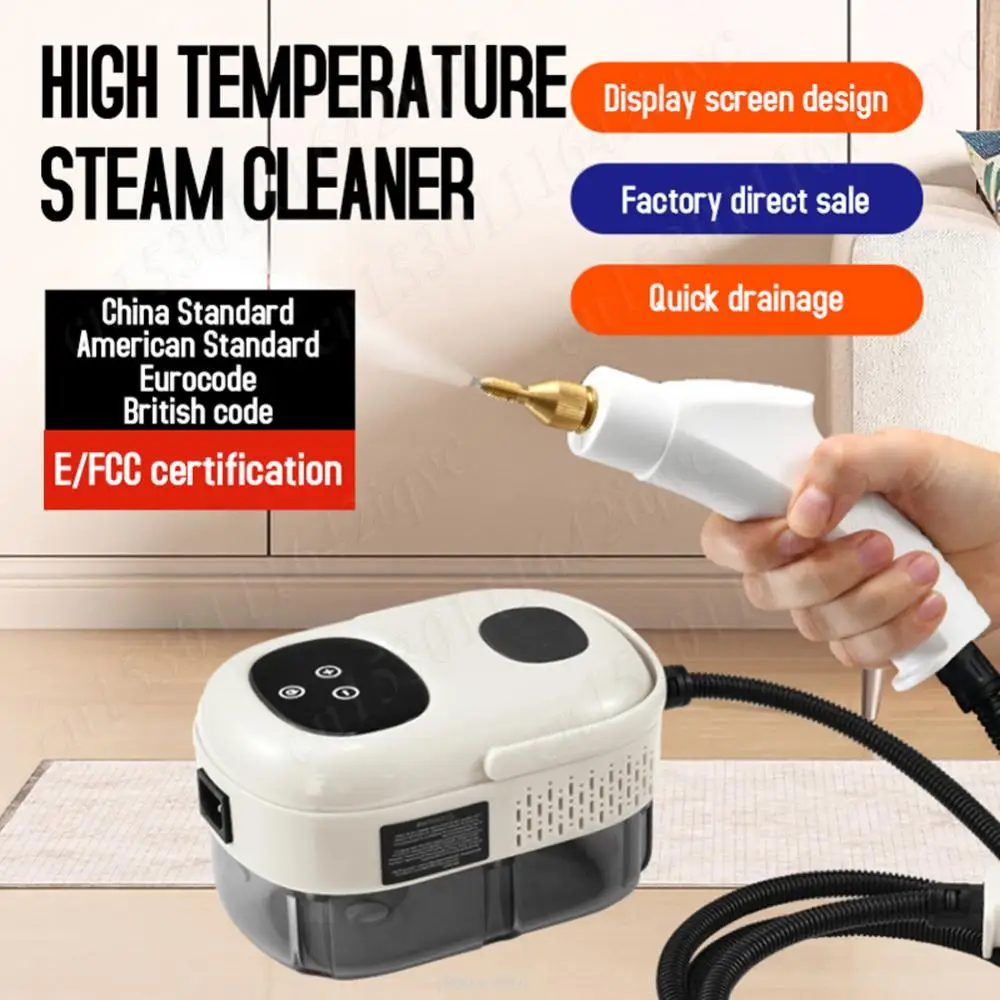 

2500W Powerful Steam Cleaner 1100ml Tank 110V/220V High Pressure Temperature Home /Car Steaming Cleaner 3BAR Air Conditioning