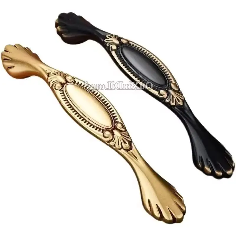 Top Designed 8PCS Solid Brass Furniture Pulls Handles Drawer Knobs Cupboard Wardrobe Closet Cabinet Door Pulls Handles