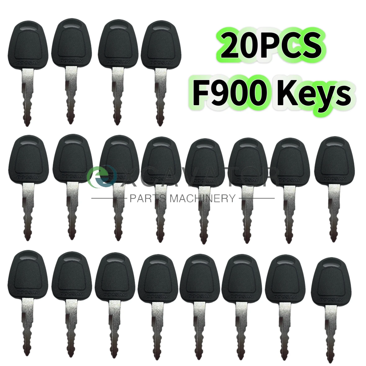 

20PCS F900 Key For Deawoo Doosan Bobcat Terex Excavator Heavy Equipment Ignition Start Switch Door Lock