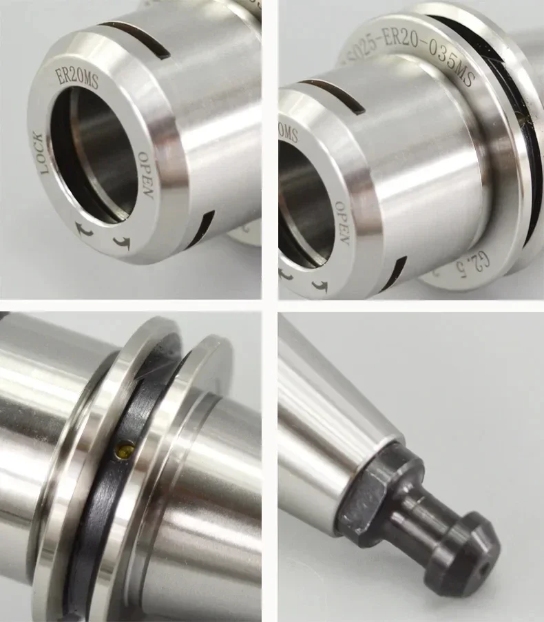 High Precision 0.001mm ISO Certified ER/SK Rust Proof Tool Holder with ER16 ER20 ER25 ER32 Collet for CNC Engraving Machine