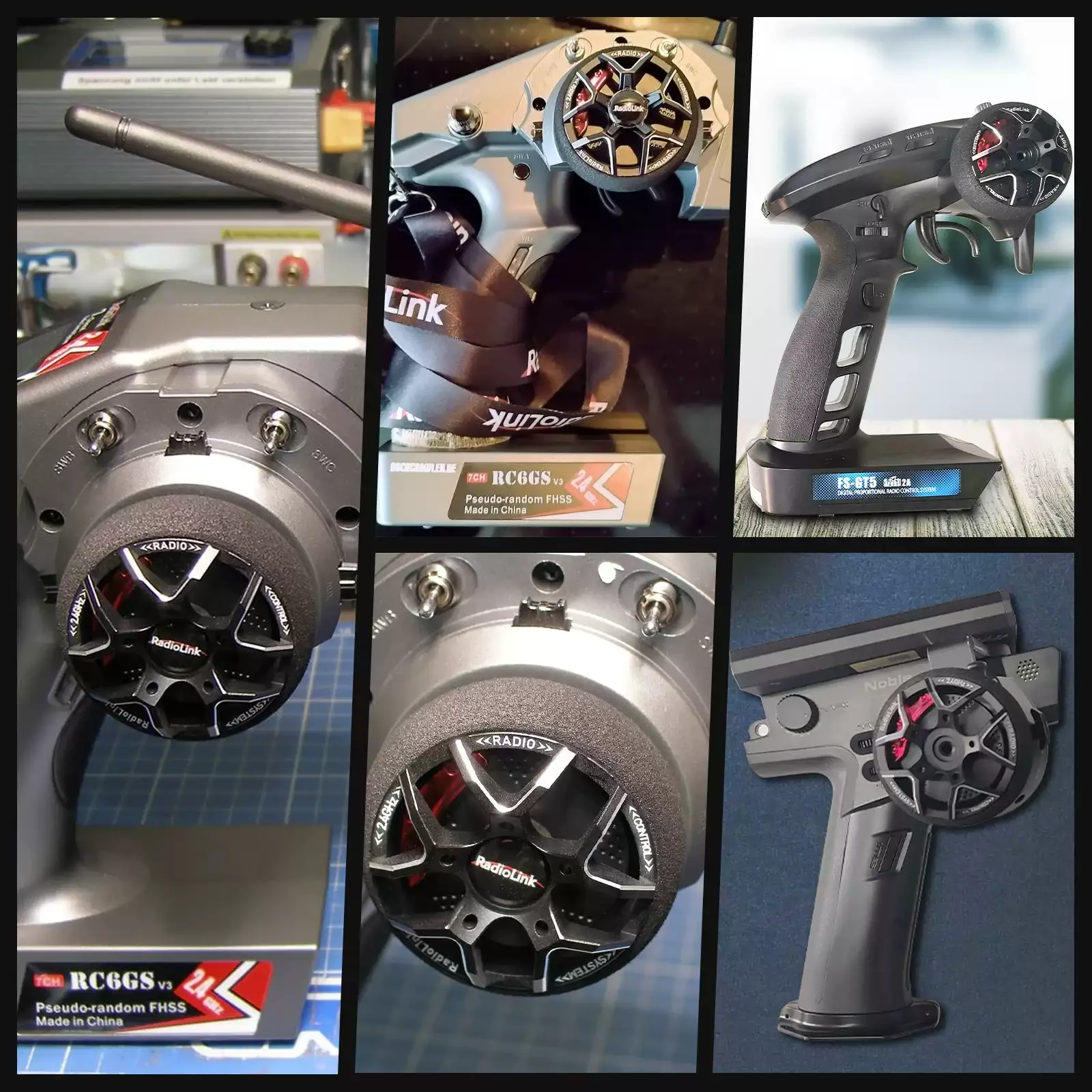 Radiolink Metal Steering Wheel Upgrade for RC8X, Sanwa, Futaba, Flysky, DumboRC RC Transmitters