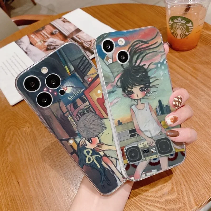 FOR IPhone 13 Pro Max Selling Aya Takano Phone Case FOR IPhone 14 13 12 11 Pro 14 15 Plus 13 Pro MAX XR XS Transparent Covers