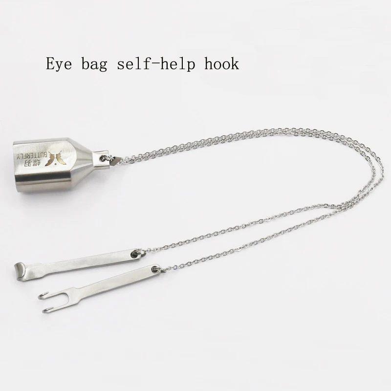 Beauty plastic hook eye bag self-service hook stainless steel two-claw / rake hook double eyelid tool