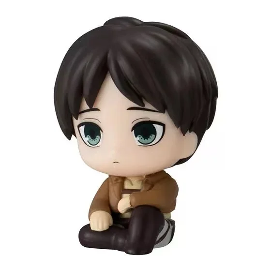 Original BANDAI Attack on Titan Final Waiting Series Gashapon Levi Ackerman Eren Mikasa Action Figure Capsule Toy Ornaments Gift