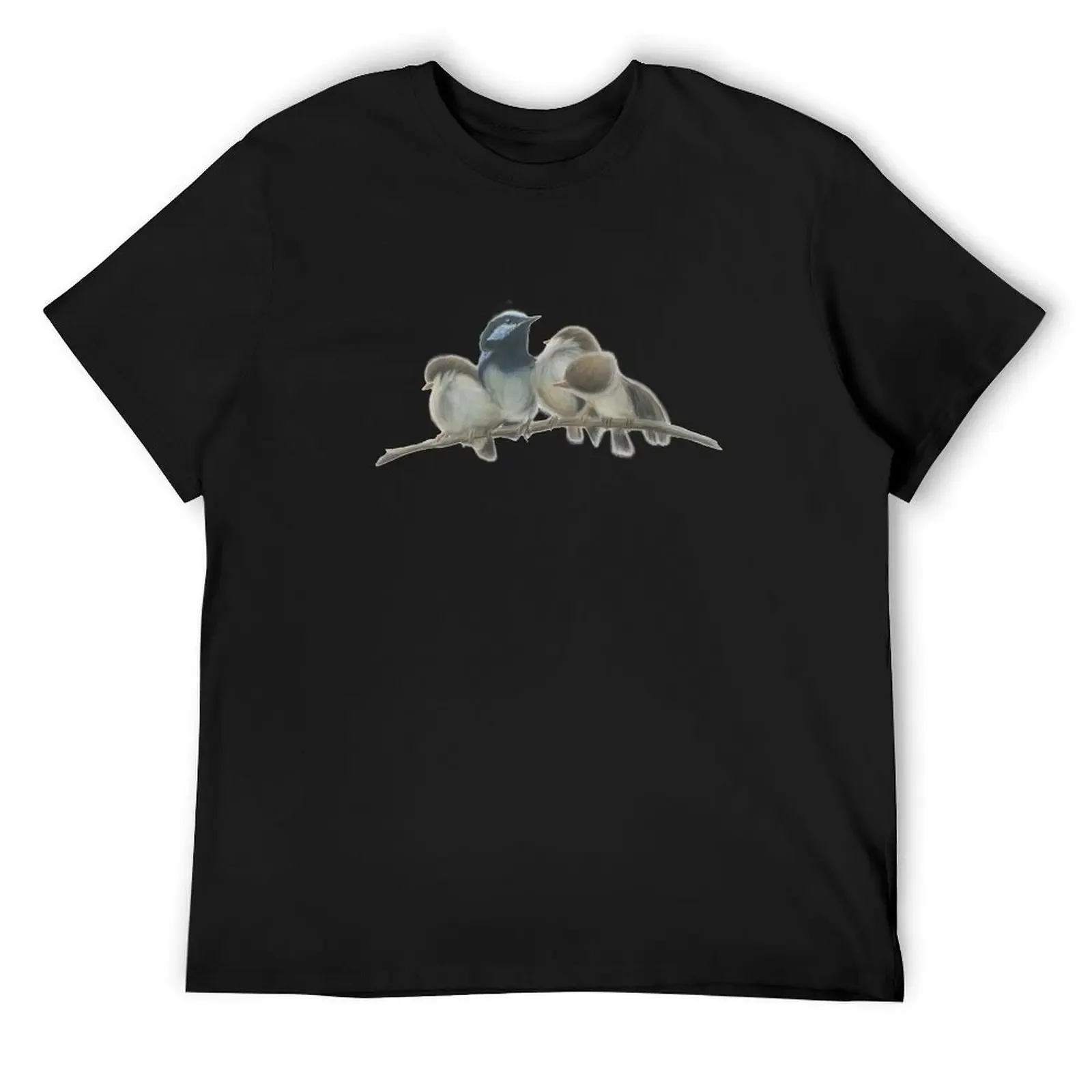 Superb blue fairy wren family. Beautiful drawing of these gorgeous, fun little Australian birds! T-Shirt