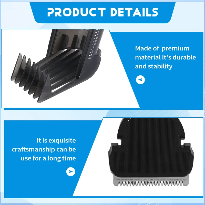 M04K 2Pcs/Set HAIR CLIPPER COMB + Hair Trimmer Cutter For  QC5120 QC5125 QC5130 QC5135 QC5115 QC5105