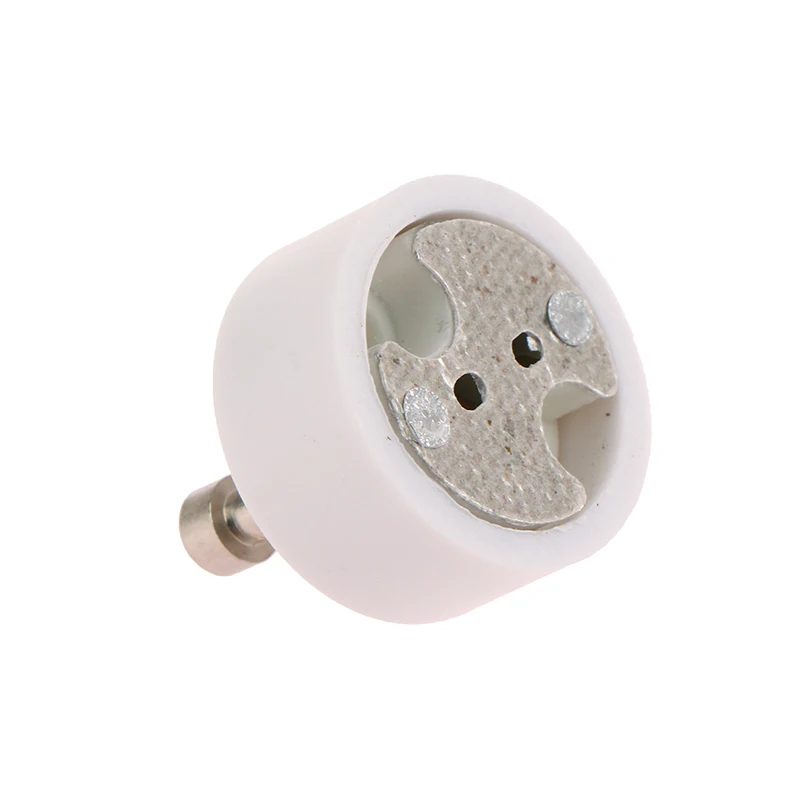 (.) GU10 To MR16 High Quality Ceramic Socket Base Halogen LED Light Bulb G4 GU5.3 GY6.35 Pin Adapter White Converter Lamp Holder