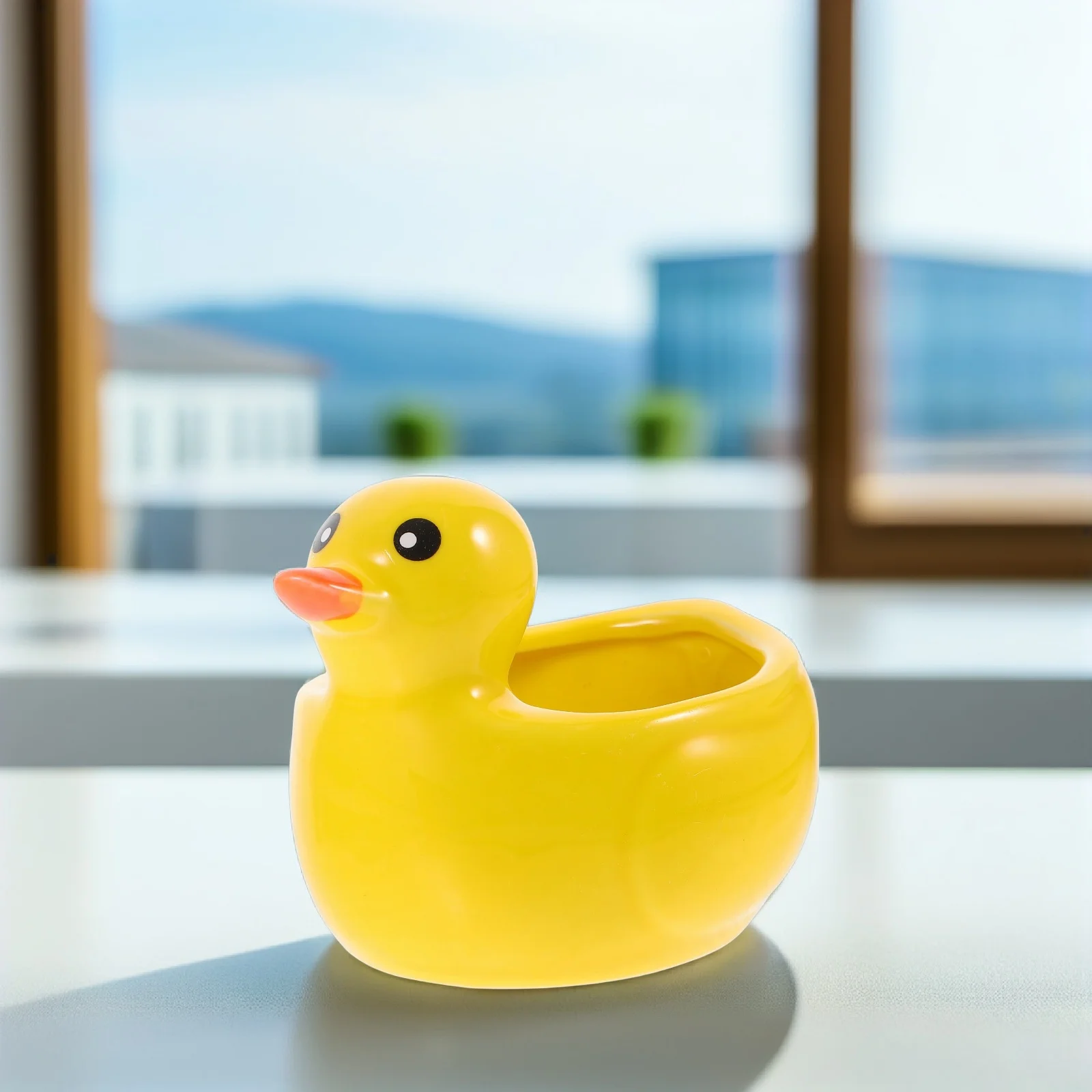 

1Pcs Creative Resin Duck Flowerpot Cartoon Animal Shape Succulent Pot Gardening Container Home Decoration Cartoon Flowerpot