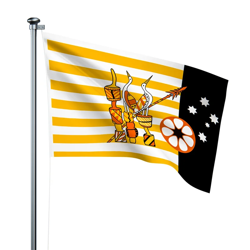 Gaslight Gatekeep Girlboss 5' x 3' Tiwi Islanders Aussie Australia Australian Aboriginal Indigenous Flag Banner 150cm x 90cm