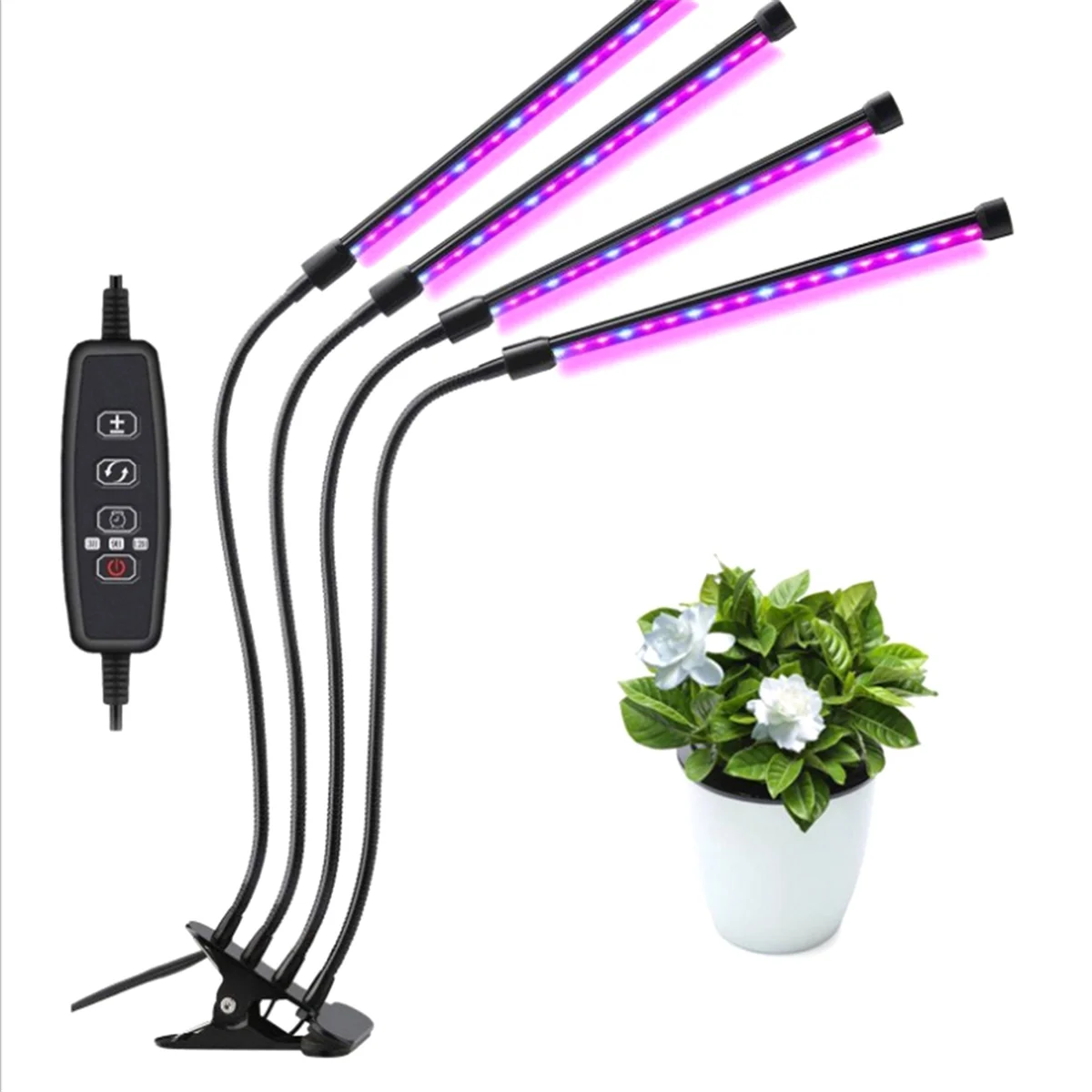 LED Grow Lights for Plants,Full Spectrum Plant Growing Lamp for Hydroponics Plants,Multi-Level Dimmable,Support Timing