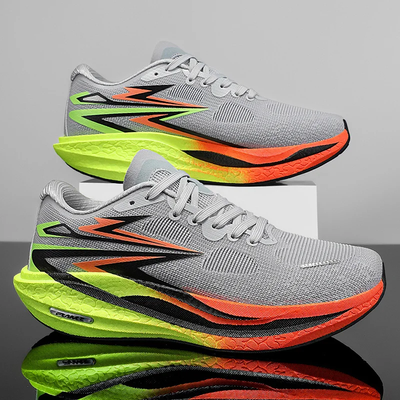 Men Running Shoes New Carbon Board Marathon Sports Shoes Breathable Lightweight Trend Women's  Athletic Sneakers view 4