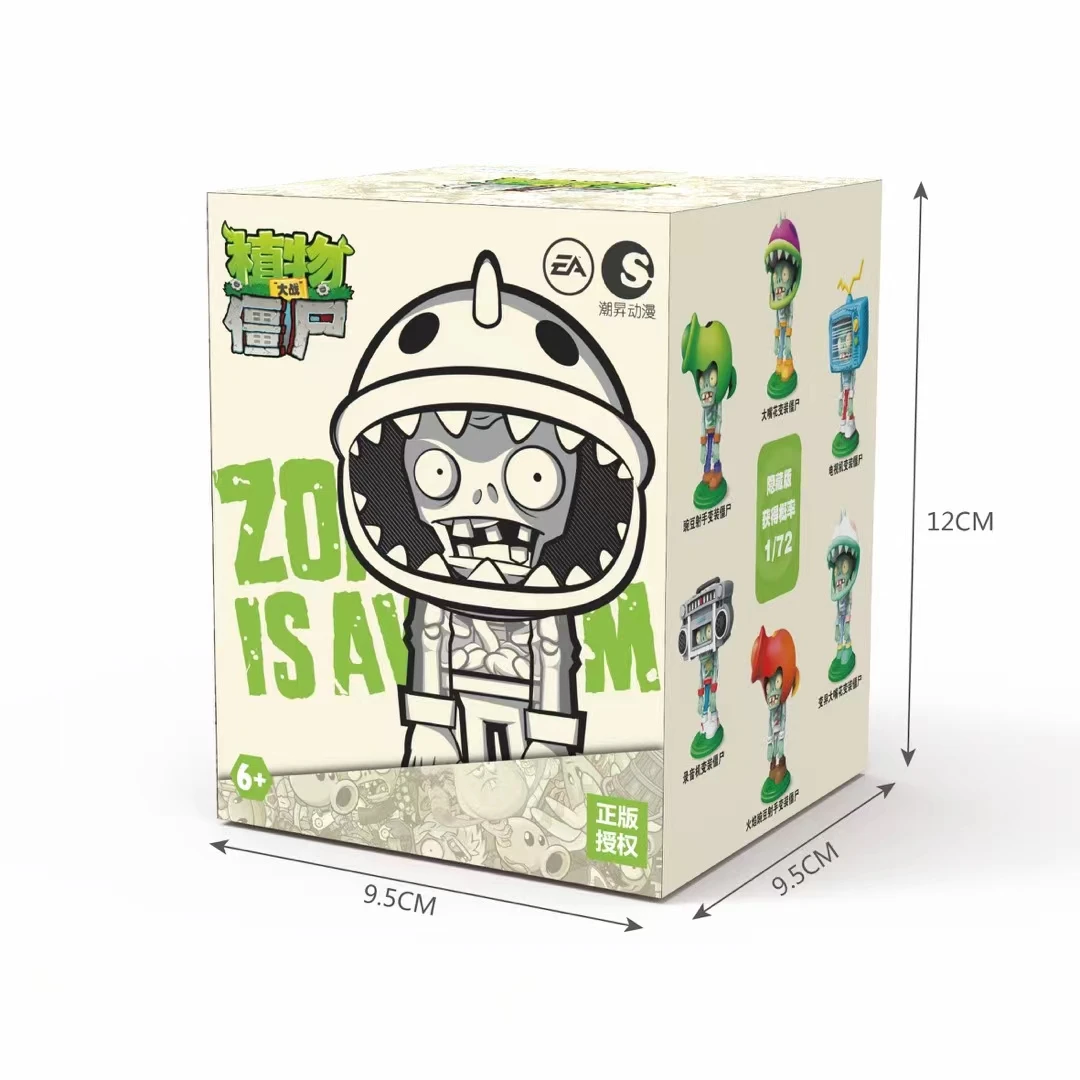 Genuine Plants Vs Zombies Variety Party Building Blocks Blind Box Zombie Doll Action Figures Mistery Box Boys Toys Gift