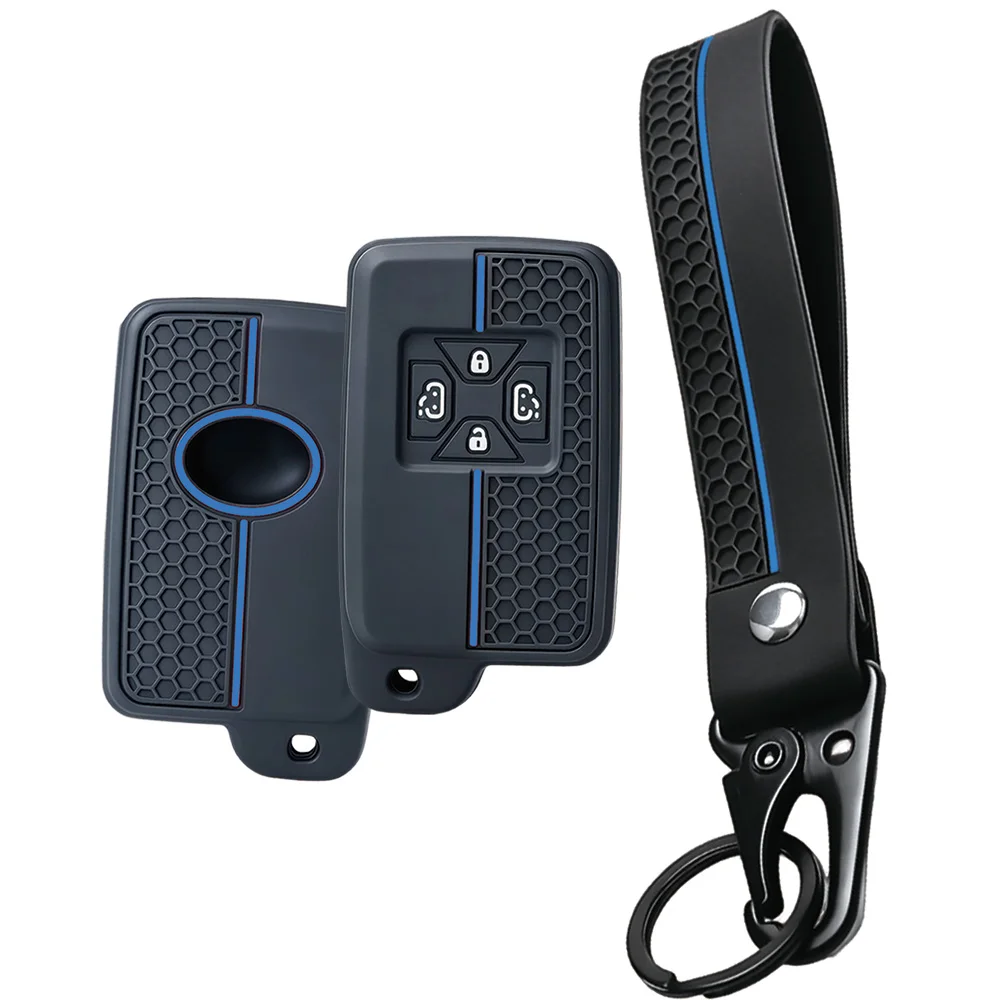 For Toyota Alphard Vellfire Previa Estima Isis Noah Voxy Flexible Remote Fob Case With Long Wrist Strap And Swivel Clip