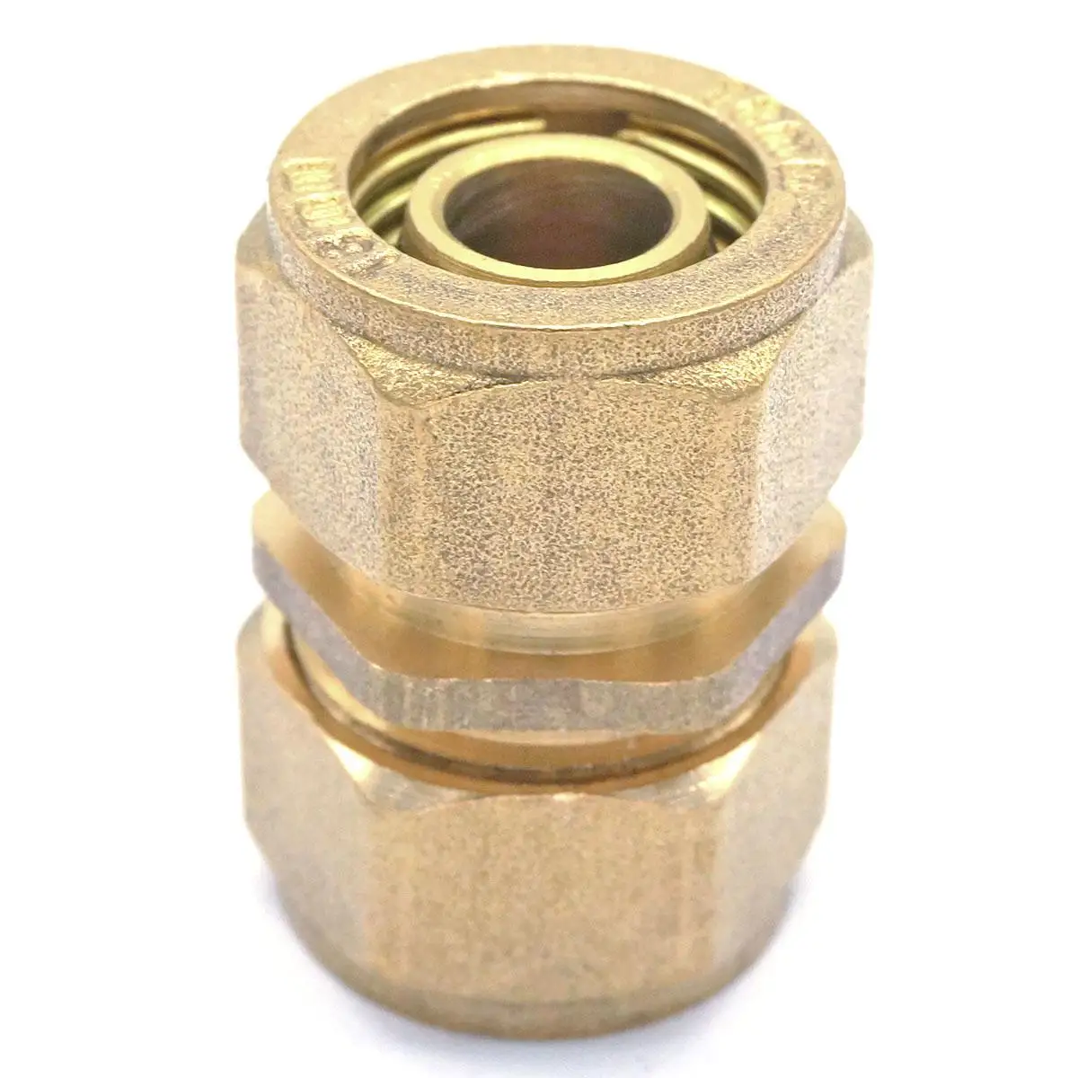 12x16mm 14x18mm 16x20mm 20x25mm 26x32mm IDxOD PEX-AL-PEX Tube Straight Brass Compression Pipe Fitting  For Floor Heating