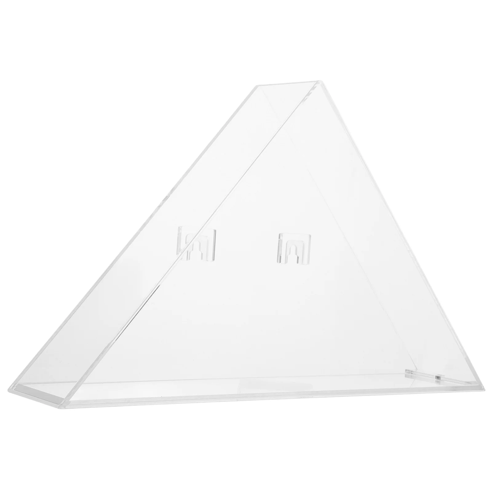 

Clear Acrylic Flag Display Case Triangular Wall Mounted Holder Protective Cover Flag Box for Living Room Bedroom Decoration