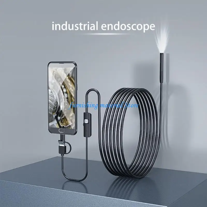 

Y5GD 8mm Industrial Borescope 200MP 720P Camera IP67 Impermeable for Pipe Engine Inspection