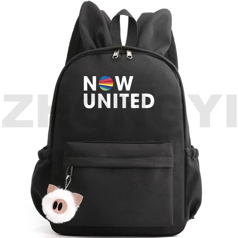 

Kawaii Rabbit Ears Now United Backpacks High Quality Kindergarten Kids School Bags UN Team Women Merch Anime Canvas Japanese Bag