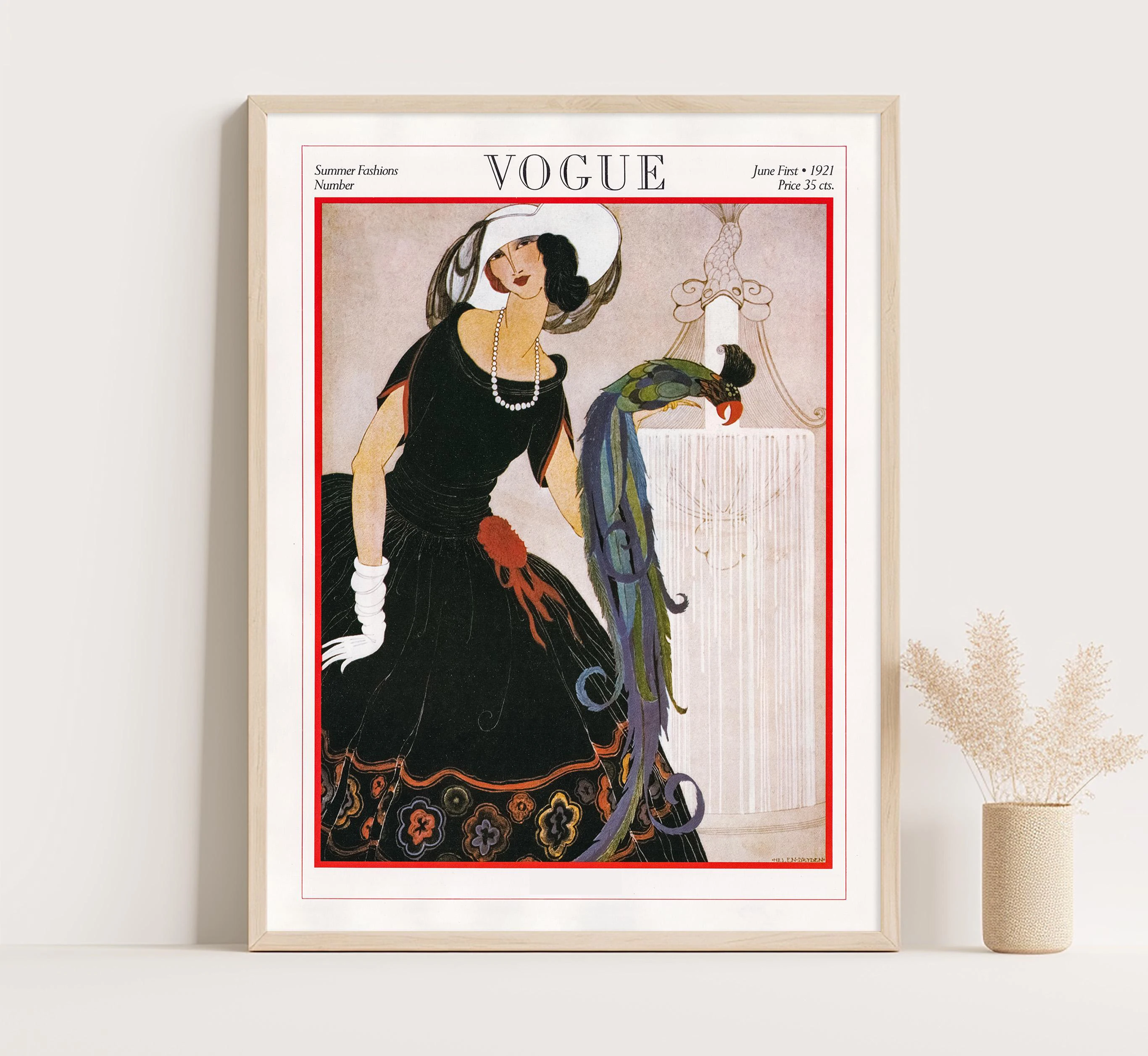 1pc frameless Vintage Fashion - Vintage Fashion Prints For Wall 评论和价格