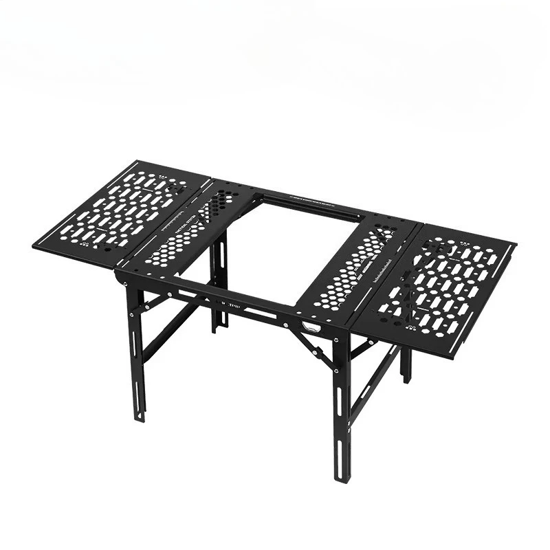 Tryhomy Outdoor Camping Table Igt 1Unit Table Tactical Folding Desk ShineTrip IGT Portable  Aluminum Alloy Folding Single Table