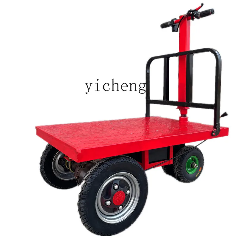 

Zc Folding Electric Flat Trolley Trolley Decoration Sand-Pulling Cement Small Truck