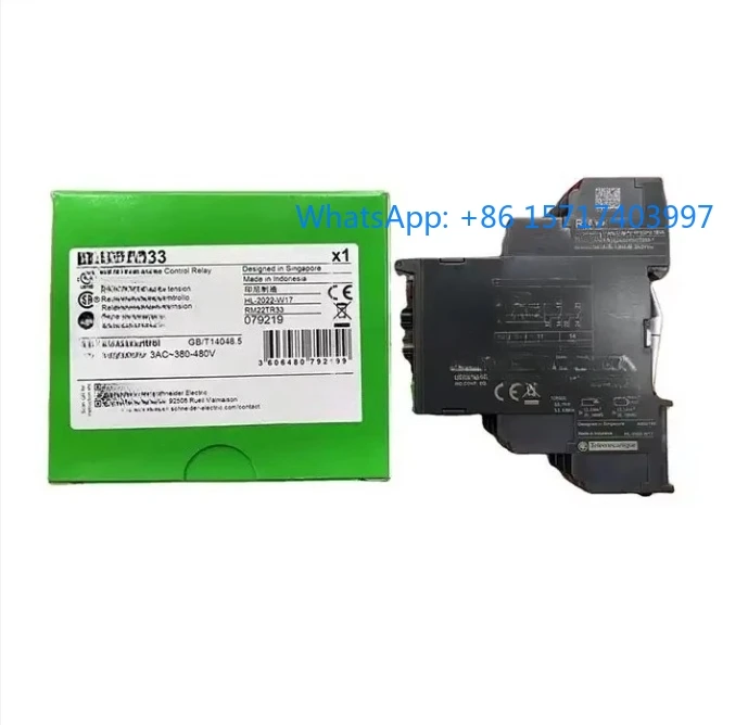 

3-phase 3A-C 380-480V voltage control relay RM22TR33