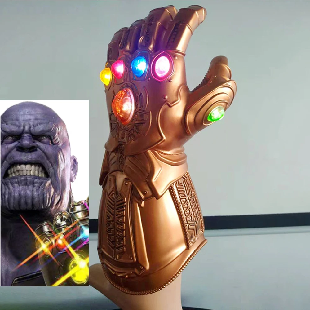 Thanos Cosplay Glove Infinity Gauntlet With Removable Gem Stones Iron Man Glove Cosplay Costume Prop Boy Girl Man Birthday Gift