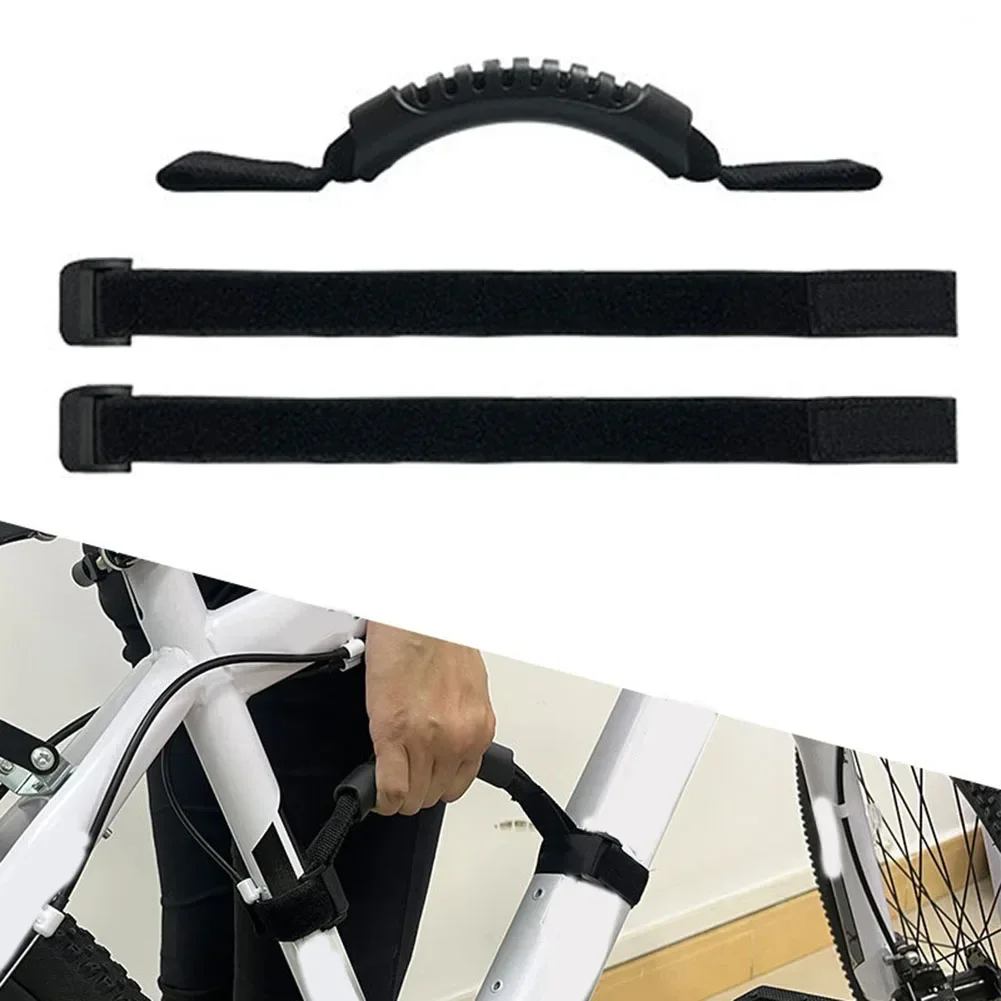 Folding Bicycle Carrier Handle Hand Grip For Electric Scooter Bicycle Frame Carry Shoulder Strap Bike Accessories Labour-Saving