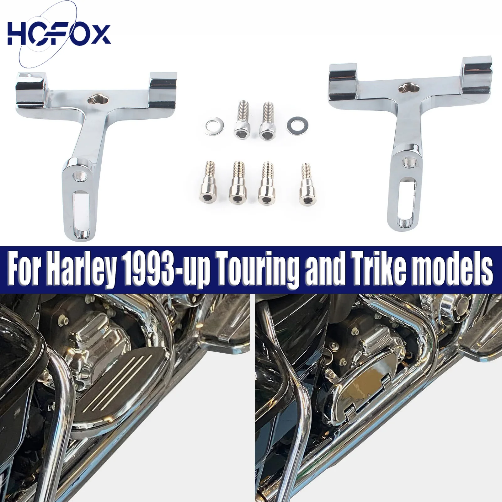 

For Harley 1993-up Touring and Trike models Passenger Floorboard Footboard Mount Bracket