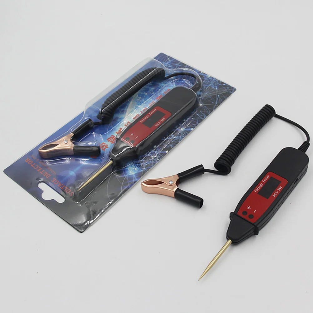 

12V Automotive Voltage Tester Pen Car Maintenance Circuit Tester Tool Digital Display Fuse Continuity Checker Electrical System