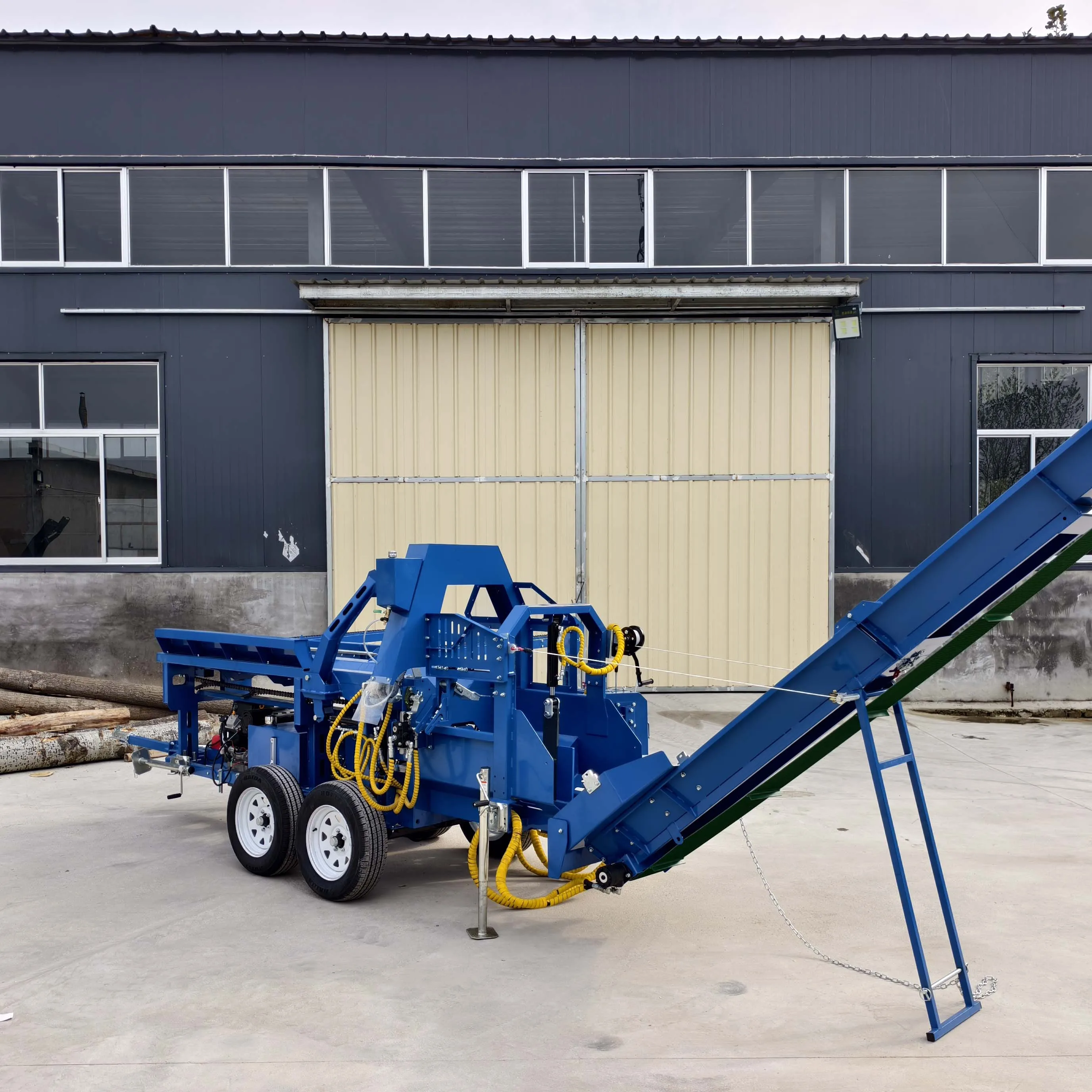 

Customized Safety Valve 27HP Gear Engine 500mm Capacity Home Use 1 Year Warranty Pro Firewood Processor