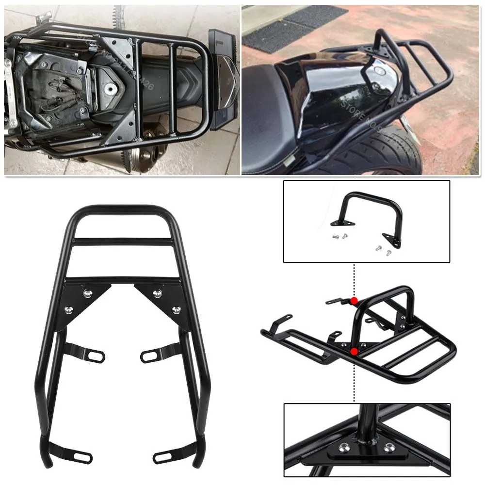 Motorcycle Rear Rack Aluminum Tail Box 45L 55L Top Case Luggage Holder Bracket For BMW R Nine T Pure Racer Scrambler 2014-2023