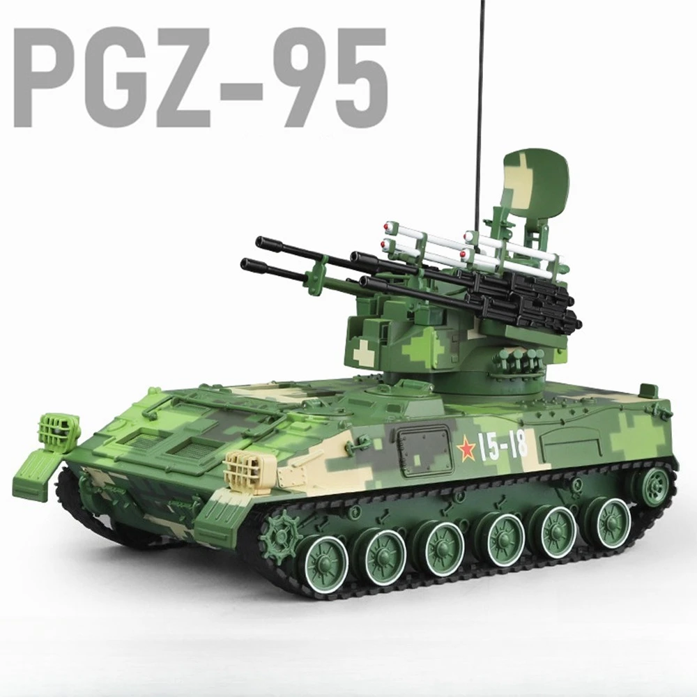 

1:28 PGZ-95 игрушечный танк, миниатюрные модели, металлические литые под давлением военные автомобили, двери, открытая турель, вращающаяся гусеничная связь для мальчиков, подарки