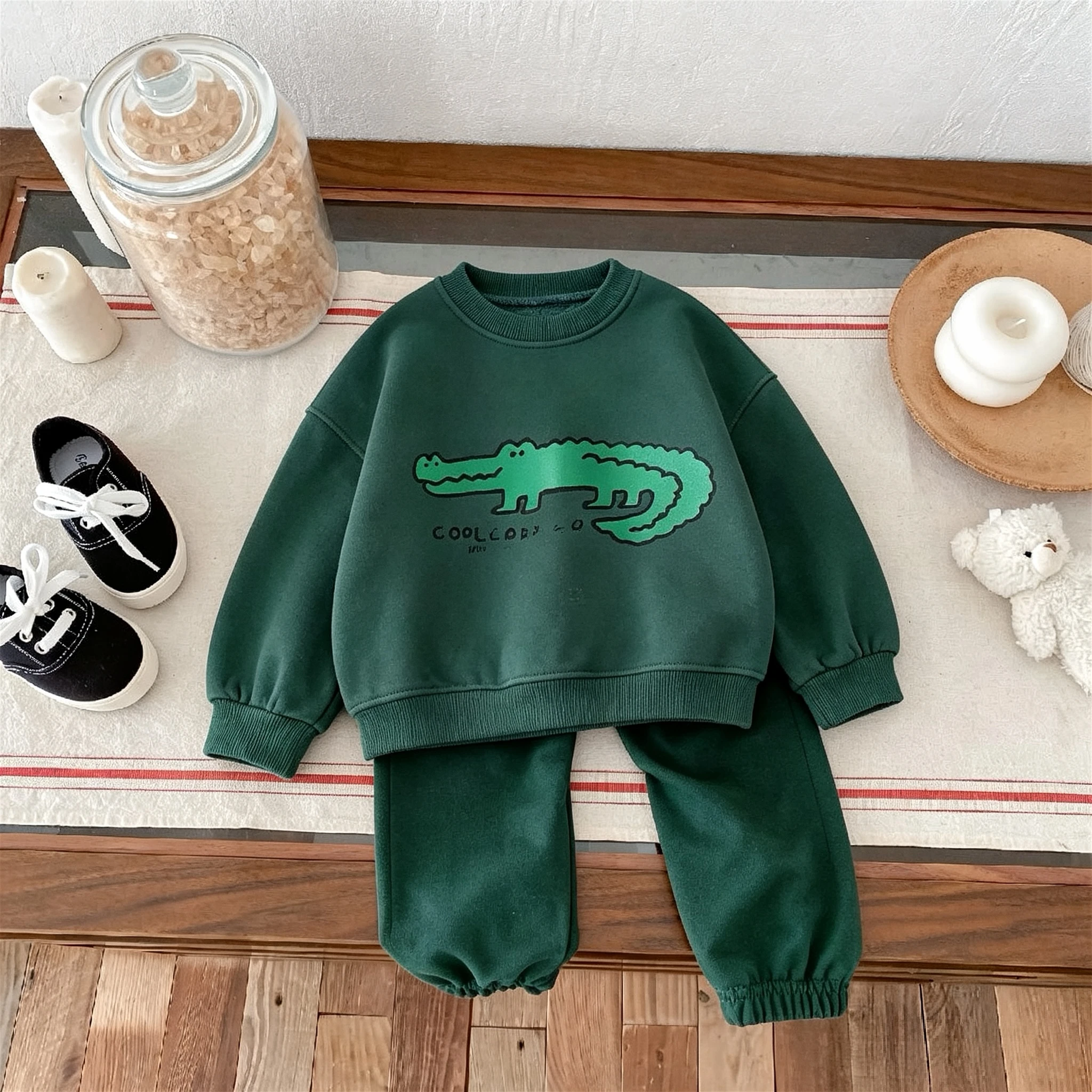 New Style Kids Clothes 2pc/set Sweatshirts + Pants Simple Fashion Children Spring Autumn Clothing Loose Casual Tracksuits 0-6y