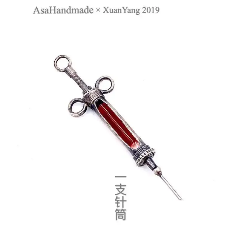 مجوهرات حقنة كلاسيكية من الفضة والزجاج - أقراط ومعلقات للمريض الإنجليزي الأصلي