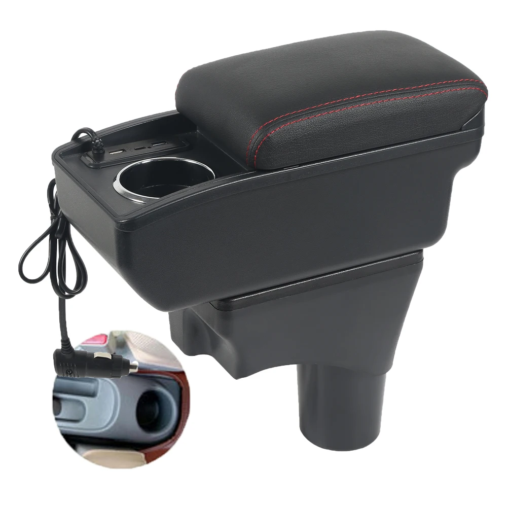 Car Sunny March Micra K13 Armrest box﻿ elbow support central content store case console storage