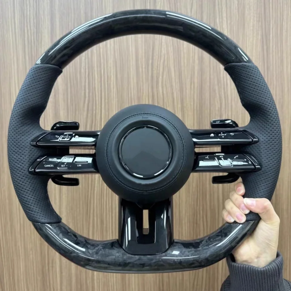 Customized Forged Carbon Steering Wheel for Mercedes Benz W223 W205 W801 809 W221 W808 G63 G500 W464 E Class A7 A4 G Class