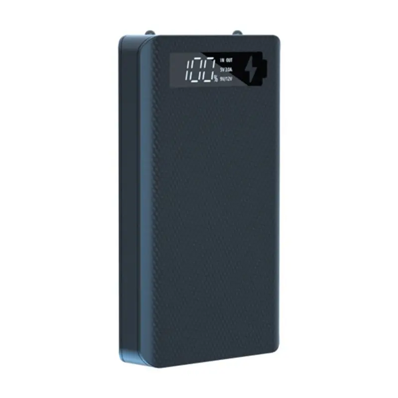 AA08-10Pcs 6X18650 Battery Box Power Bank Case 18650 Battery Charging Box For Mobile Phone Charge, Black