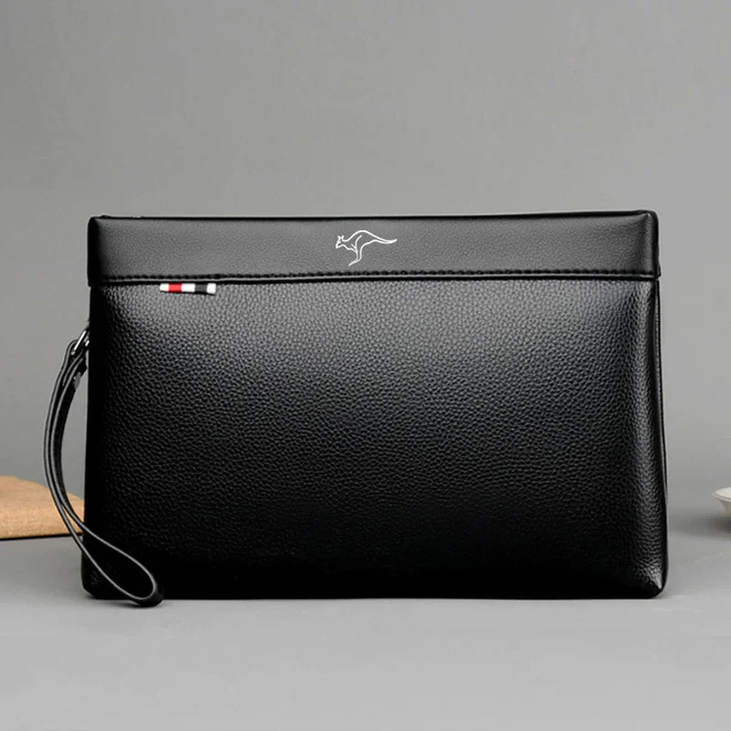 Luxury Brand Business Men Wallet Leather Man Clutch Bag Coins Pocket Purse Casual Envelope Long Wallets Male Handy Bag For IPAD