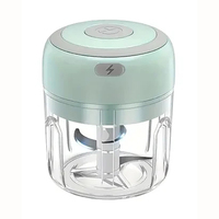250ML Electric Food Chopper Garlic Crusher Meat Grinder Mini Garlic Press Vegetable Chopper Masher Machine USB Kitchen Gadgets