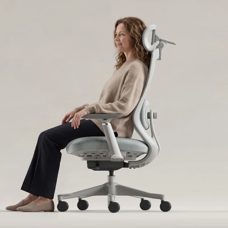 Super comfortable cushioned office chair, ergonomic administrative mesh chair, computer swivel chair