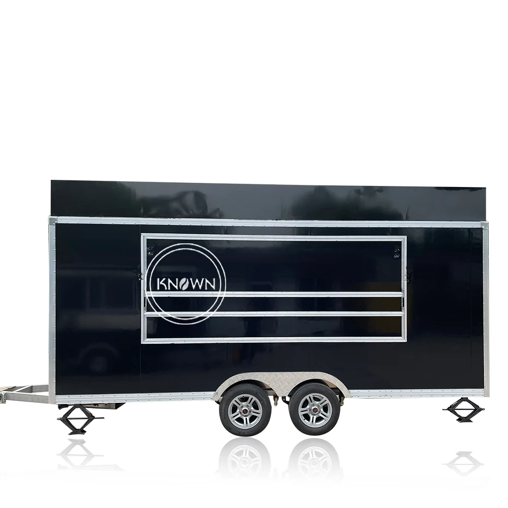 Truk makanan dapur luar ruangan Trailer Makanan Cepat dengan peralatan masak pabrik makanan bergerak keranjang makanan untuk dijual Eropa Amerika Serikat